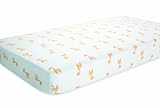 Aden by aden + anais Muslin Crib Sheet, Safari Friends – Giraffe