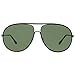 Tom Ford TF450 Cliff 02N Women's Matte Black/Green Lens Sunglasses
