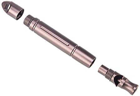 SuBoZhuLiuJ 3 in 1 EDC Metal Whistle Waterproof Pills Swabs Storage Tools Survival Training