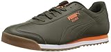 PUMA Men's Roma Classic Gum Sneaker forest night-firecracker 10 M US