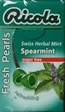Ricola Herbal Sugar Free Spearmint Fresh Mints (Pack of 12)
