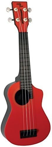 Eddy Finn EF-PSRD Beach Comber Soprano Ukulele, Red