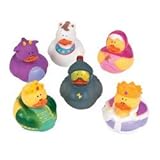 Lot of (12) Fairy Tale Rubber Duck Ducky Party Favors, Health Care Stuffs