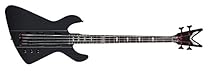 Dean DEMONATOR 4 BKS Demonator Chaos 4-String Bass Guitar, Black Satin
