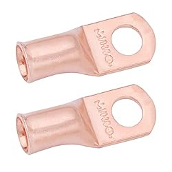 SELTERM 2pcs 1/0 AWG 3/8" Stud Copper Wire