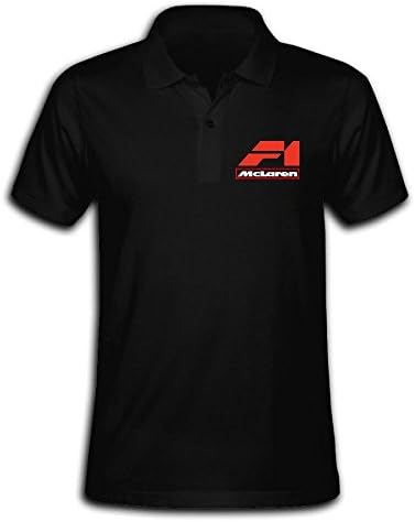 ATM3HAOJI Men's F1 Team McLaren Polo Shirt Black