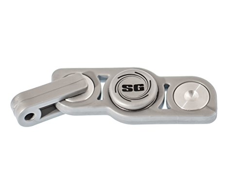 Spin Gadget fidget spinner toy with quick disconnect keychain, perfect EDC for ADD, ADHD, anxiety, fidgeting, focus and addiction, aka fidget gadget or fidget gidget MADE IN THE USA (Metallic Silver)