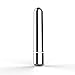 Portable Mini Vibration Bullet in Silver with Multi-Frequency for Women Couples