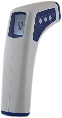 Home Shoppers RY-220 Professional Clinical Large LCD Non-Contact Infrared Thermometer - Forehead &amp; Surface - White