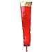 Funtasma by Pleaser Women's Wonder-130 Knee-High Boot,Red/Gold Str. Pu,6 M US