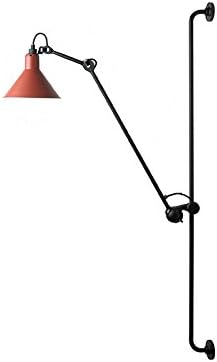 Nordic Retro Loft Sconces Living Room Bedroom Bedside Lamps Creative Rocker Reading Lamp Industrial Wall Lamp ( Color : Red )