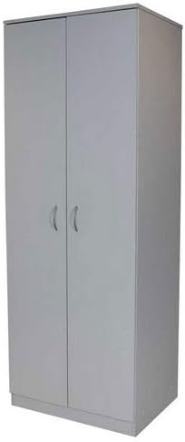 Devoted2Home Boldon | Bedroom Furniture | 2 Door Wardrobe/Cupboard | Storage | White, Wood, 49.8x66.8x180 cm