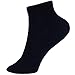 Alpine Swiss Mens 8 Pack Cotton Ankle Socks Athletic Performance Cushioned Socks Shoe Size 6-12 BLK