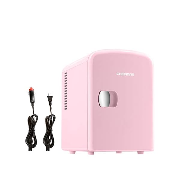 Chefman Mini Heladera Maquillaje 6 latas 4 Litros | Rosa - Imagen 6