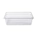 Rubbermaid Commercial Products Cold Food Insert Pan for Restaurants/Kitchens/Cafeterias, Full Size, 6 Inches Deep, Clear (FG132P00CLR)