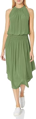 Ramy Brook Women's Audrey Sleeveless Midi Dress, Misty Blue, Small at  Amazon Women's Clothing store