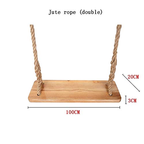 xiaodou Gartenschaukel Lange Verdickung Schaukel Outdoor Kinder Jute Seil Schaukel Doppel Hängesessel Spiel Spielzeug… – Bild 3