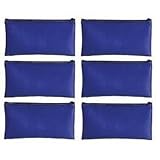 PM Company Securit Bank Deposit / Utility Zipper Coin Bag, 11 X 6 Inches, Blue (04620) 6-Pack