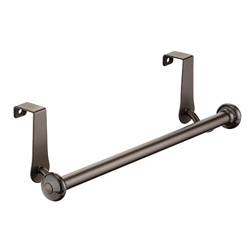 iDesign York Metal Over the Cabinet Dish and Hand Towel Bar Holder for Kitchen, Bathroom, 10.5" x 3" x 3" - Bronze - Thumbnail 5