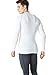 TSLA Men's Thermal Wintergear Compression Baselayer Long Sleeve Top, Thermal Athletic(yud34) - White, Medium