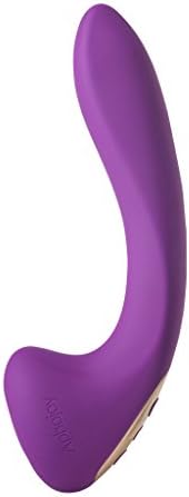 Aphojoy 2 in 1 Wireless Wand Massager Handheld - 7 Vibrating Speed Vibrator & 5 Pattern Tongue Imitation ( Color Purple )