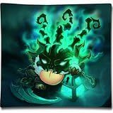 FHY League Of Legends LoL Thresh 2-Sides Printing Personalized Custom Cotton Pillow Case 18 "X18 "