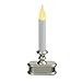 Xodus Innovations FPC1220P LED Christmas Window Candle with Light Sensor, Pewter Base, Orange Flame