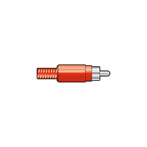 RCA plug, plastic, Red en promo sur Amazon