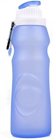 Silicone Water Bottles Captain Crafts Collapsible, Foldable Sports Camping Silicone Bottle 550ML(S2)