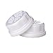 Lifefactory Flat Caps for 4-Ounce and 9-Ounce BPA-Free Glass Baby Bottles, White (Pack of 2)