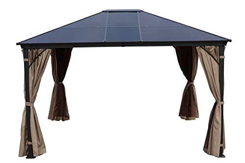Outflexx Hardtop Pavillon, Aluminium, grau, 300 x 100 x 755 cm – Bild 7