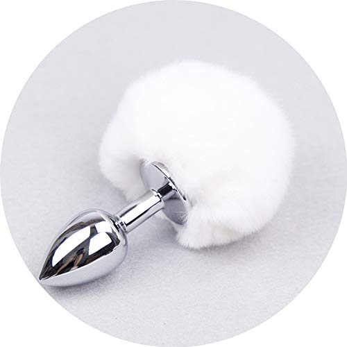 100% New Men & Women Blockage Toys Small Size Metal Mum Toys Hairy Rabbit T-Ã il Alluring Happy Toys, Funny Products Bead Plug Juguetes,25