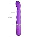 WELLWANTED 10 Modes Silicone G-Spot Vibration Clitoral Stimulate Masturbation Massager Sex Toy for Women, Purple, 6.4 Ounce