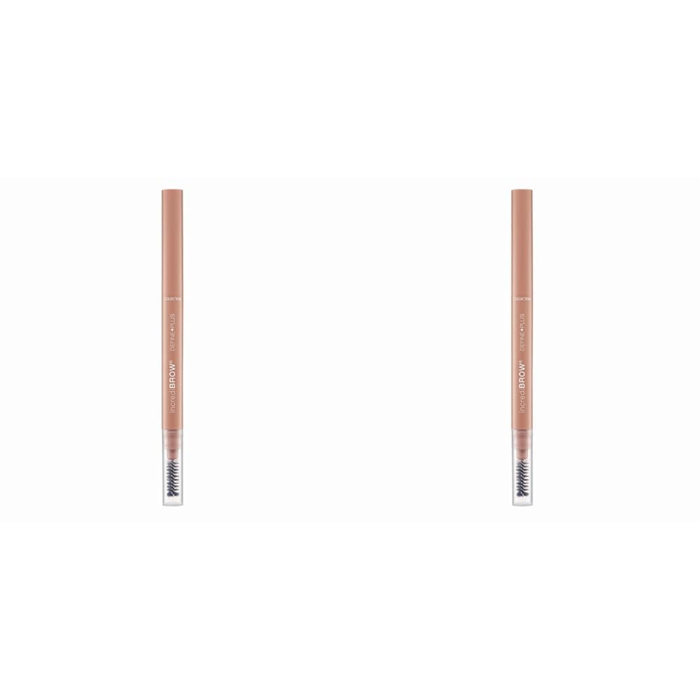 Collection Cosmetics Incredibrow Define Plus, Infused with Coconut Oil and Vitamin E, Blonde (Pack of 2)