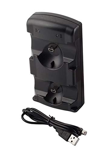 VSEER PS3 Controller Charging Dock Charging Station 2 in 1 with LED Light Indicator Compatible for Original PS3/MOVE Controller, Black