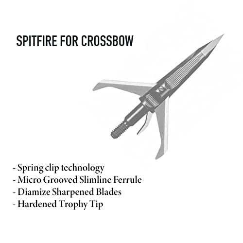 NAP Spitfire Crossbow Mechanical Broadhead 3 Blade 1 1/2" Cutting