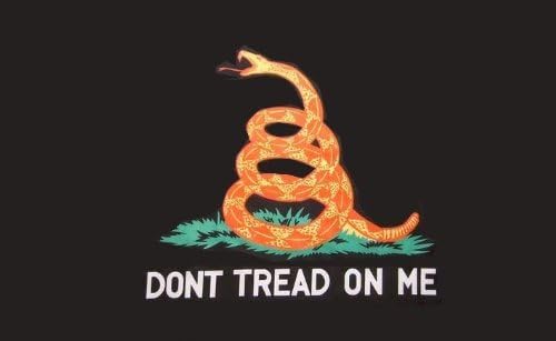 3x5 Black Don't Tread on ME GADSDEN TEA PARTY FLAG Banner
