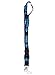 Black & Blue Logo Keychain Key Chain Black Lanyard Clip with Webbing Strap Quick Release Buckle (PCK-035