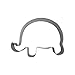 Mziart Lovely Animal Shape Stainless Steel Cookie Cutter Fondant Cutter Metal Cookie Molds Press (Elephant)
