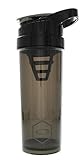 Cyclone Cup - Shaker Bottle For Powder, Protein Shaker With Secure-Lock And Tight-Sealed Lid For "No Leak" Protection Black