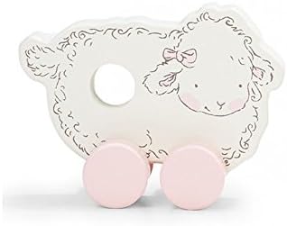 Bunnies by the Bay Good Friends Farm Pink and White Sheep Ba-abs Push Toy