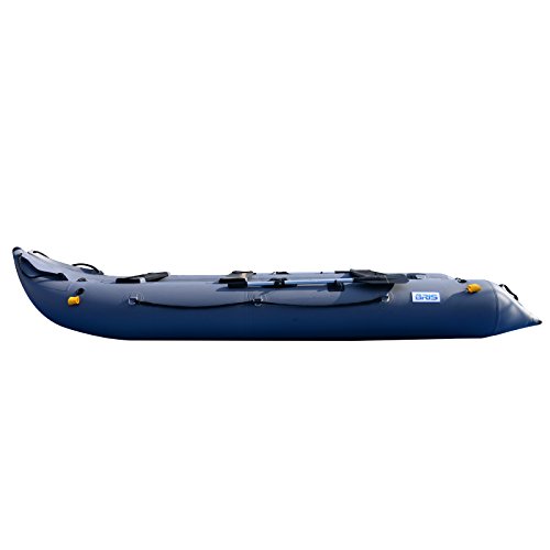 BRIS 14.1ft Inflatable Boat Inflatable Kayak 3 Person Kayak Canoe