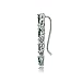 Sterling Silver Genuine, Created or Simulated Gemstone & White Topaz Twist Crawler Climber Hook Earrings