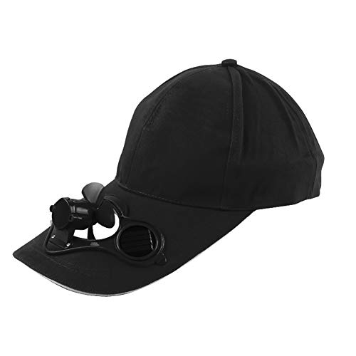 Solar Power Fan Cap Maserfaliw Unisex Outdoor Fishing Baseball Cap with Solar Power Cool Fan Casual Beach Hat - Black, Home Life, Office, Holiday Gifts.