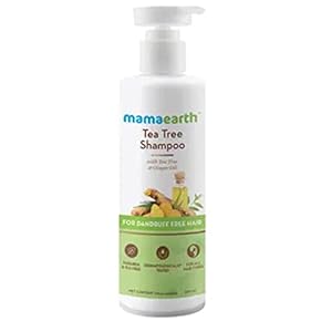Mamaearth Tea Tree Anti Dandruff Shampoo, With Tea Tree & Ginger Oil, 250ml