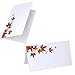Winlyn 100 Pcs Table Name Number Tented Place Cards with Fall Maple Leaves Blank Seating Assignment Cards Escort Cards Greeting Cards Bulk 3.5
