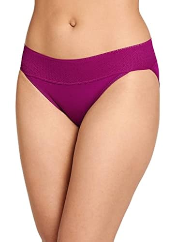 Jockey Women's Underwear Soft Touch Lace Bikini, Crushed Acai, 3XL