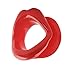 4 Pieces Silicone Face Slimmer Mouth Tightener Rubber Anti-wrinkle Anti-aging Mouth Muscle Tightener Face Exercise Lips Trainer Face-lift (4 pcs, 2 Red and 2 Pink)
