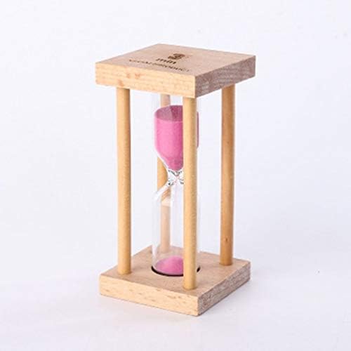 3Min Wooden Sand Sandglass Hourglass Timer Clock Home Decor Gift Kitchen Pink