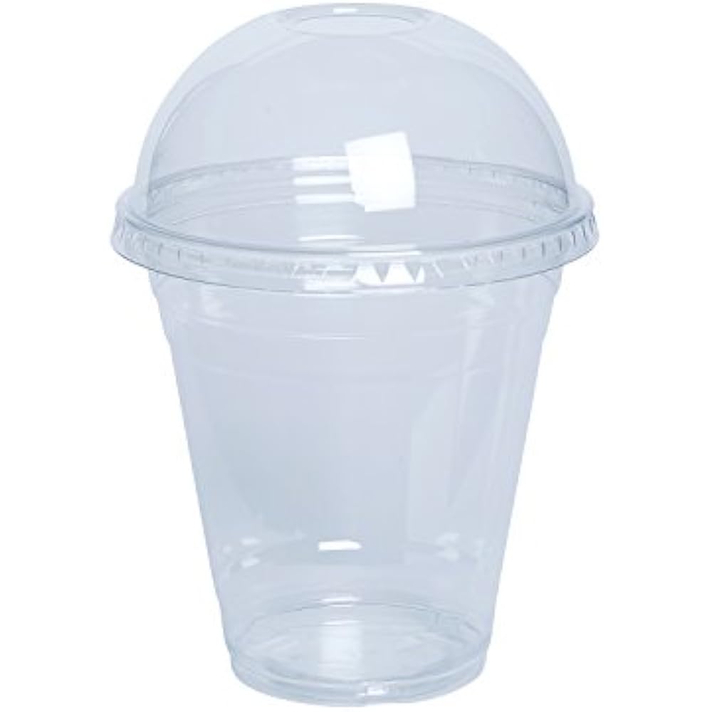 50 Sets - 12 Oz. Plastic Cups With Dome Lids Kitchen & Dining | eBay